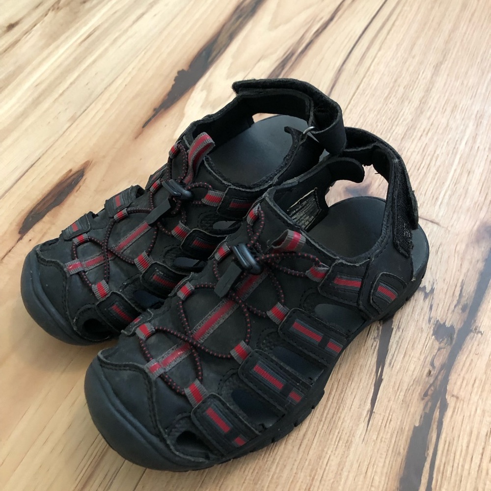 Kids Black and Red Sandals